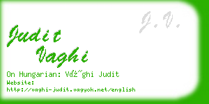 judit vaghi business card